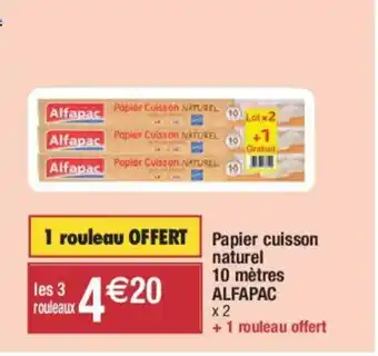 Migros Papier cuisson naturel 10 mètres offre