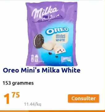 Action Oreo Mini's Milka White offre