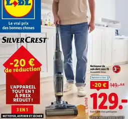 Lidl Silvercrest Nettoyeur de sols durs sans fil offre