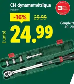 Lidl Clé dynamométrique offre