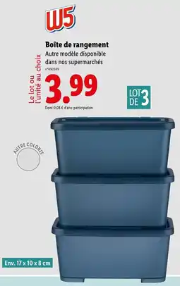 Lidl Boîte de rangement offre