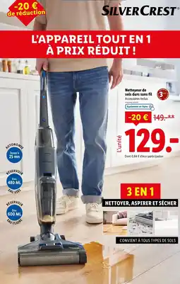 Lidl Nettoyeur de sols durs sans fil offre