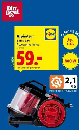 Lidl Aspirateur sans sac offre