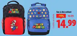Lidl Sac à dos enfant offre