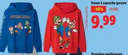 Lidl Sweat à capuche garçon offre