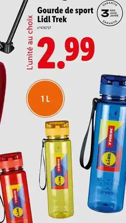 Lidl Gourde de sport Lidl Trek offre