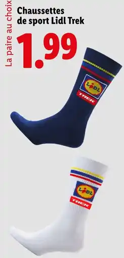 Lidl Chaussettes de sport Lidl Trek offre