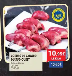 Gel 2000 Coeurs de canard du sud-ouest offre