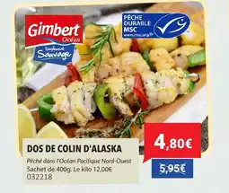 Gel 2000 GIMBERT Dos de colin d'alaska offre