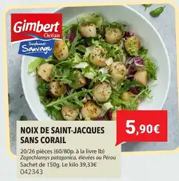 Gel 2000 GIMBERT Noix de saint-jacques sans corail offre