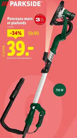 Lidl Ponceuse murs et plafonds offre