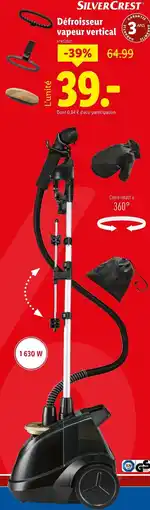 Lidl Défroisseur vapeur vertical offre
