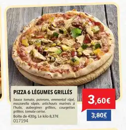 Gel 2000 Pizza 6 légumes grillés offre