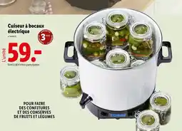 Lidl Cuiseur à bocaux électrique offre