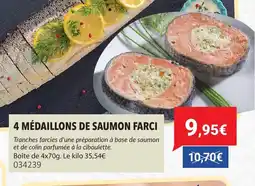 Gel 2000 4 médaillons de saumon farci offre