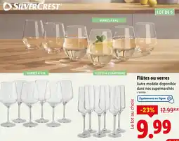 Lidl Flûtes ou verres offre