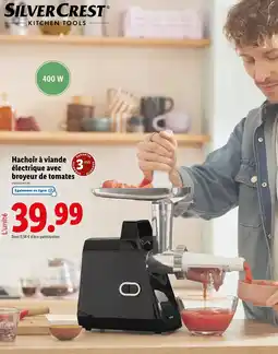 Lidl Hachoir à viande électrique avec broyeur de tomates offre