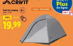 Lidl Crivit Tente de camping offre