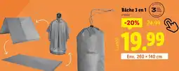 Lidl Bâche 3 en 1 offre