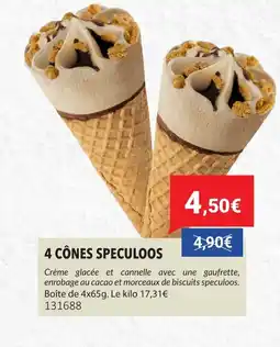 Gel 2000 4 cônes speculoos offre