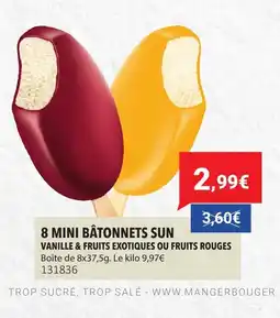 Gel 2000 8 mini bâtonnets sun offre