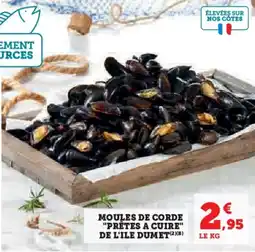 Super U Moules de corde "prêtes a cuire" de l'ile dumet offre