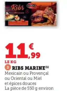 Super U Ribs marine offre