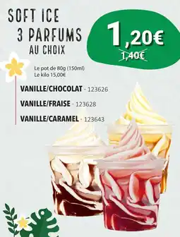 Gel 2000 Soft ice 3 parfums offre