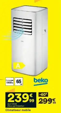 BUT BEKO Climatiseur mobile offre