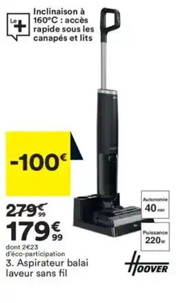 BUT Aspirateur balai laveur sans fil offre