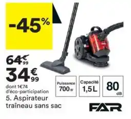 BUT FAR Aspirateur traineau sans sac offre