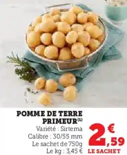 Super U Pomme de terre primeur offre