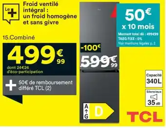 BUT TCL Combiné offre