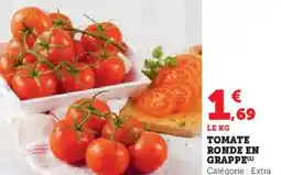 Super U Tomate ronde en grappe offre