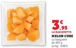 Super U Melon cube offre
