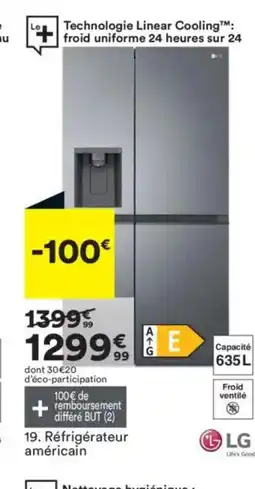 BUT LG Réfrigérateur américain offre
