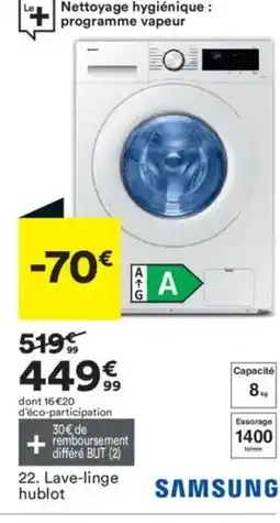 BUT SAMSUNG Lave-linge offre
