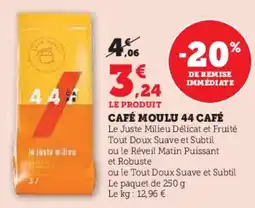 Super U Café moulu 44 café offre