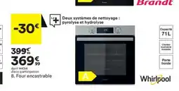 BUT WHIRLPOOL Four encastrable offre