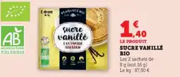 Super U Sucre vanillé bio offre