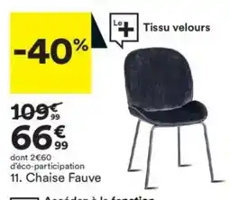 BUT Chaise Fauve offre