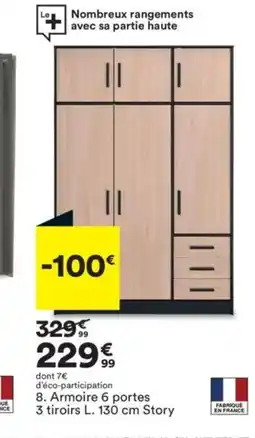 BUT Armoire 6 portes offre