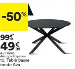 BUT Table basse ronde Ava offre