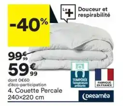 BUT Couette Percale offre