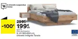 BUT Lit chevets intégrés Tanaia offre