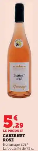 Super U Cabernet rose offre