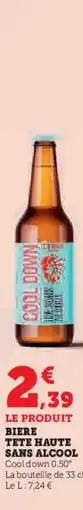 Super U Biere tete haute sans alcool offre