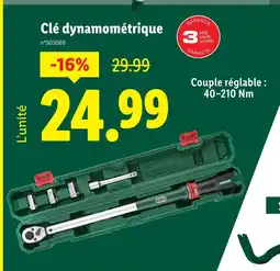 Lidl Parkside Clé dynamométrique offre