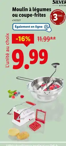 Lidl SILVERCREST Moulin à légumes offre