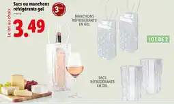 Lidl SilverCrest Sacs ou manchons réfrigérants gel offre